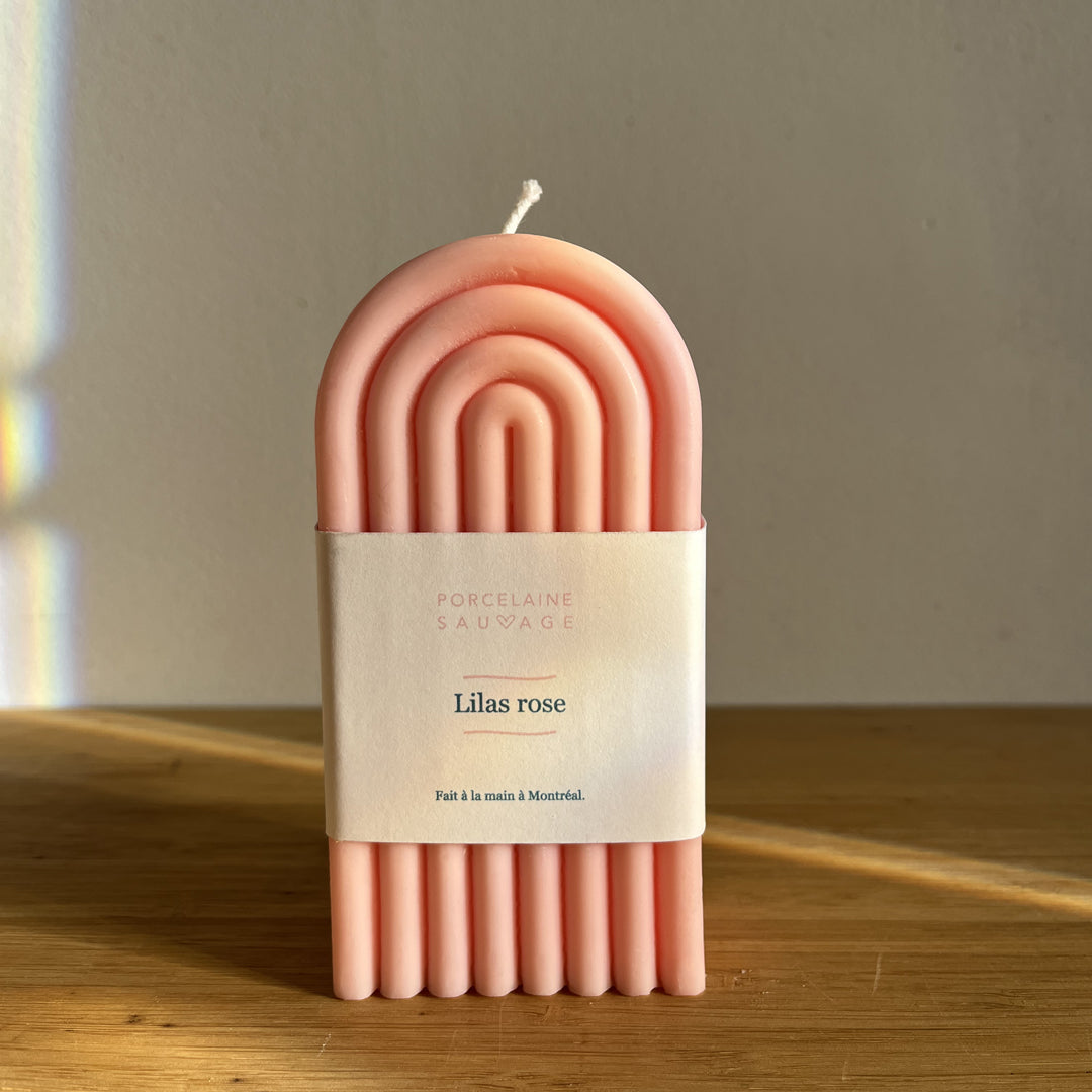 Bougie arc-en-ciel parfumée