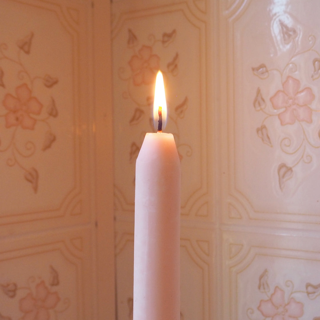 Old-fashioned tapper candles
