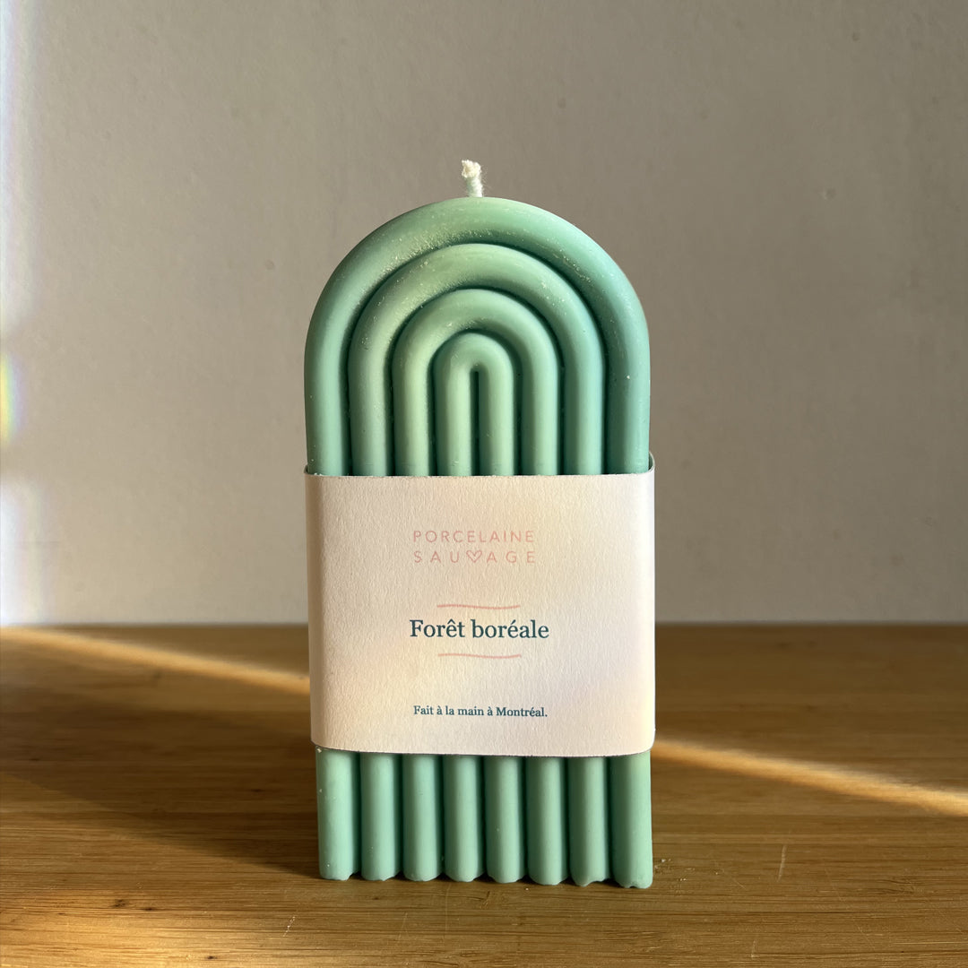 Bougie arc-en-ciel parfumée
