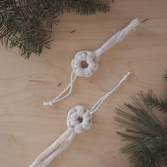 macrame ornaments